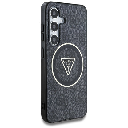 MagSafe-deksel for Samsung Galaxy S25+ S936, Guess, IML Glitter 4G Circle Triangle, Svart