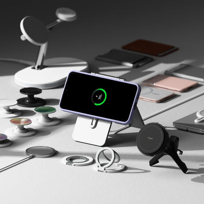 MagSafe-deksel for Samsung Galaxy S25+ S936, Ringke, Silikon, Svart