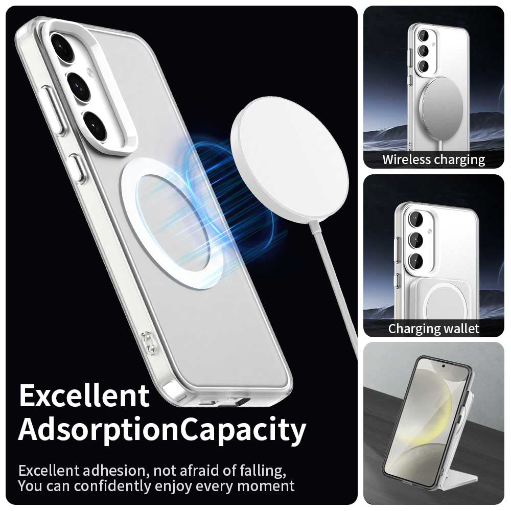 MagSafe-deksel for Samsung Galaxy S25+ S936 / S24+ S926, Techsuit, CandyCase, hvit