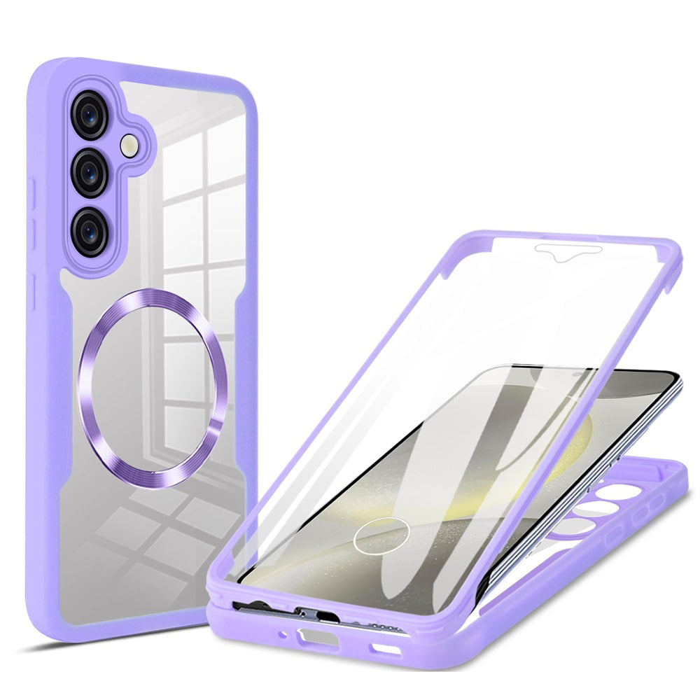 MagSafe-deksel for Samsung Galaxy S25+ S936, Techsuit, ColorVerse 360, Lilla