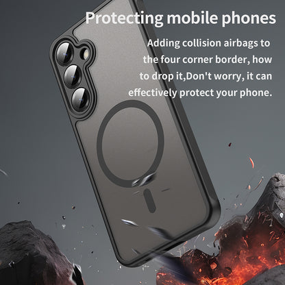 MagSafe-deksel for Samsung Galaxy S25+ S936, Techsuit, HaloFrost II, svart