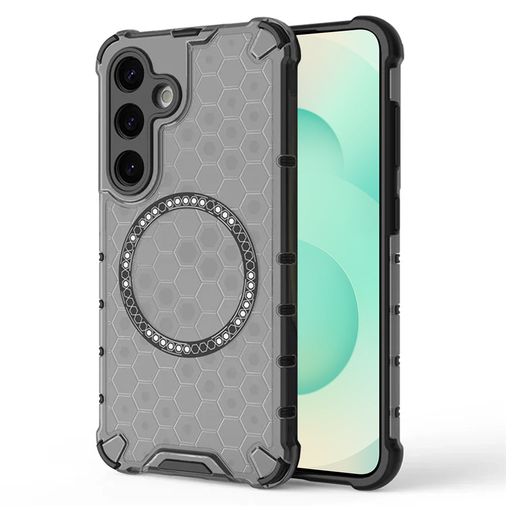 MagSafe-deksel for Samsung Galaxy S25+ S936, Techsuit, HoneyComb Shield, Svart