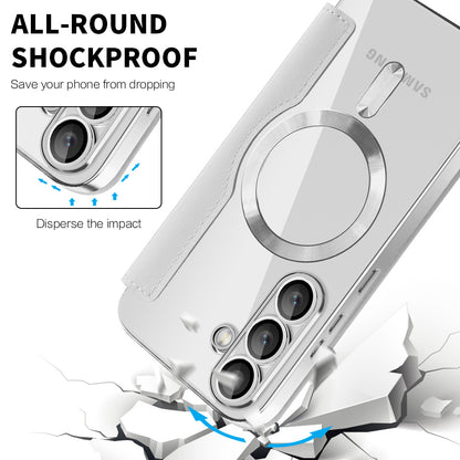 MagSafe-deksel for Samsung Galaxy S25+ S936, Techsuit, SmartMag Book, Grå