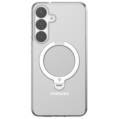 MagSafe-deksel for Samsung Galaxy S25+ S936, Torras, Ostand Spin, Gjennomsiktig