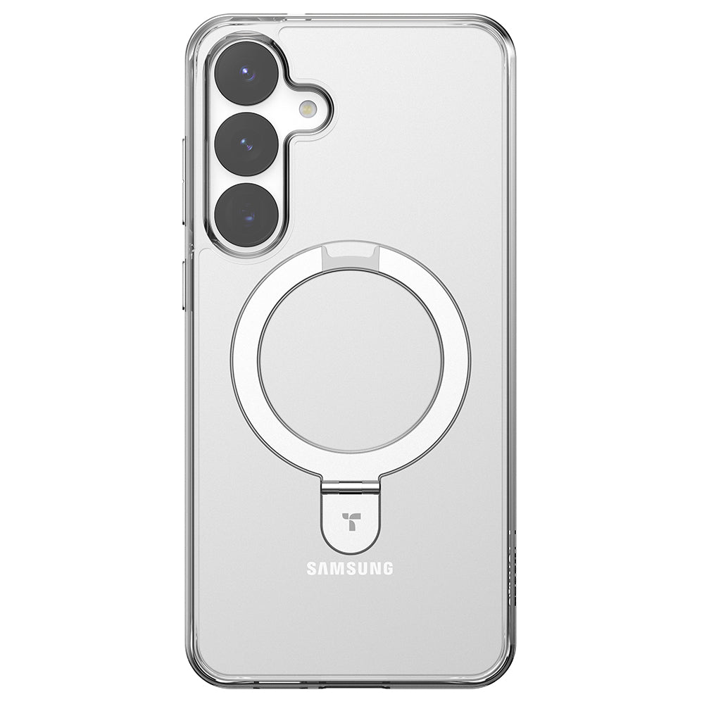 MagSafe-deksel for Samsung Galaxy S25+ S936, Torras, Ostand, Gjennomsiktig