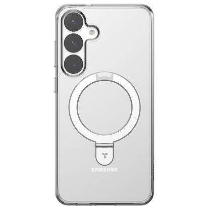 MagSafe-deksel for Samsung Galaxy S25+ S936, Torras, Ostand, Gjennomsiktig