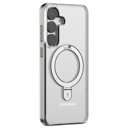 MagSafe-deksel for Samsung Galaxy S25+ S936, Torras, Ostand, Gjennomsiktig