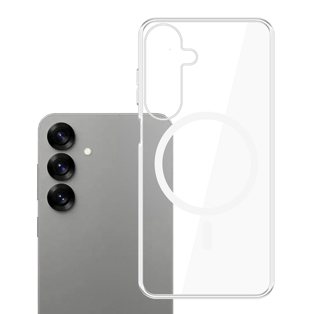 MagSafe-deksel for Samsung Galaxy S25 S931, 3MK, Clear MagCase, Transparent