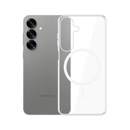 MagSafe-deksel for Samsung Galaxy S25 S931, 3MK, Clear MagCase, Transparent