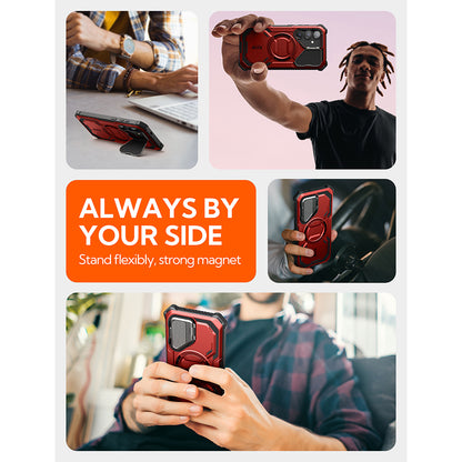 MagSafe-deksel for Samsung Galaxy S25 S931, i-Blason, ArmorBox, Rød