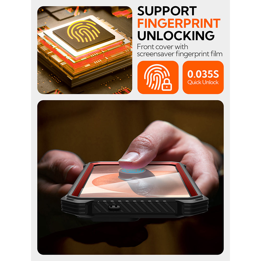 MagSafe-deksel for Samsung Galaxy S25 S931, i-Blason, ArmorBox, Rød