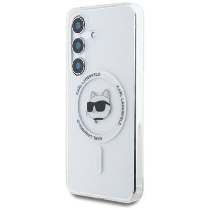 MagSafe-deksel for Samsung Galaxy S25 S931, Karl Lagerfeld, IML Choupette's Head, Hvit