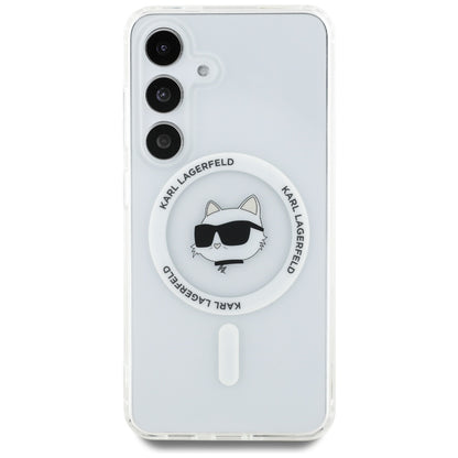 MagSafe-deksel for Samsung Galaxy S25 S931, Karl Lagerfeld, IML Choupette's Head, Hvit