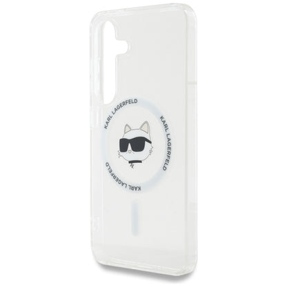 MagSafe-deksel for Samsung Galaxy S25 S931, Karl Lagerfeld, IML Choupette's Head, Hvit
