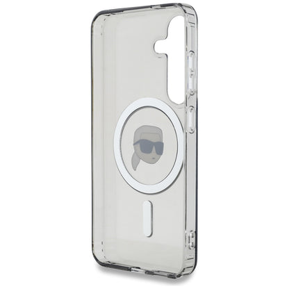 MagSafe-deksel for Samsung Galaxy S25 S931, Karl Lagerfeld, IML Karl's Head, Svart