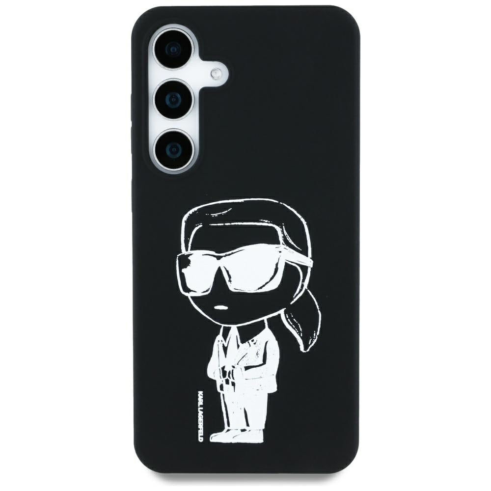 MagSafe-deksel for Samsung Galaxy S25 S931, Karl Lagerfeld, Silicone Graffiti, Svart