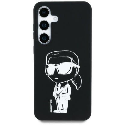 MagSafe-deksel for Samsung Galaxy S25 S931, Karl Lagerfeld, Silicone Graffiti, Svart
