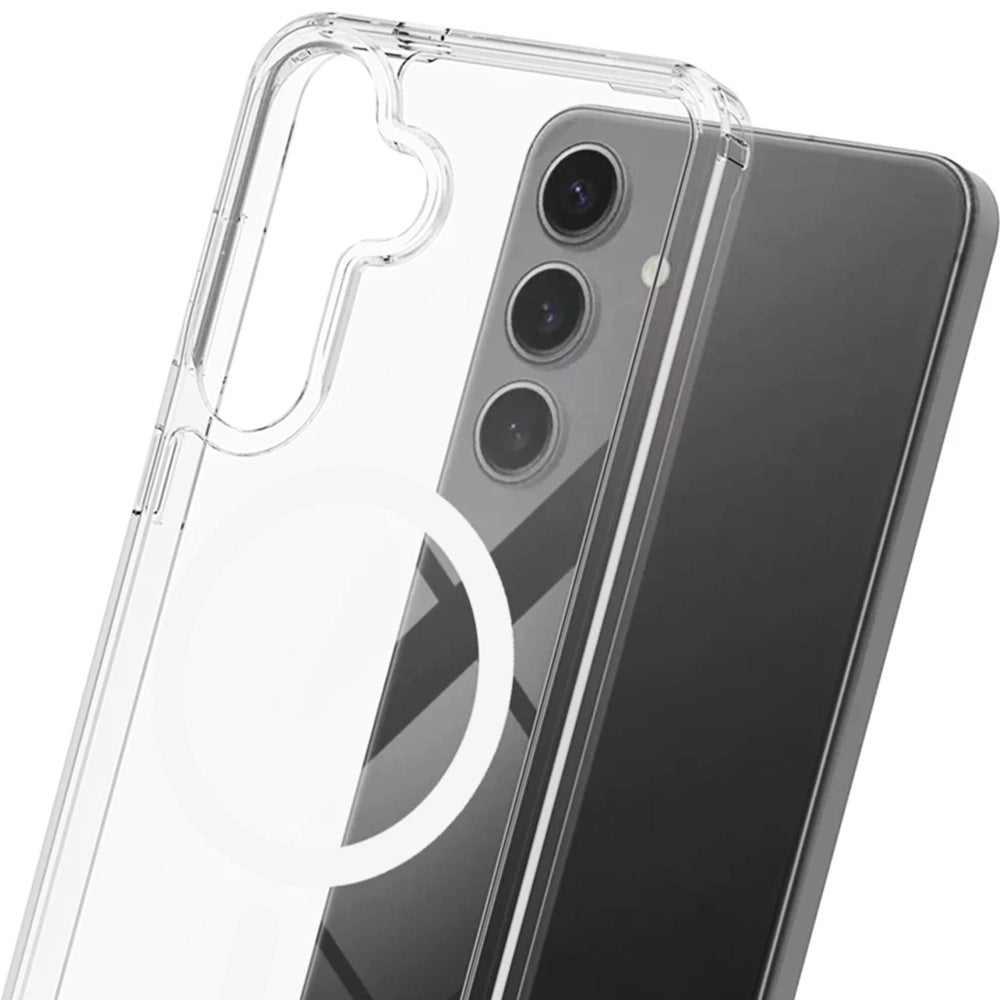 MagSafe-deksel for Samsung Galaxy S25 S931 / S24 S921, 3MK, Armor MagCase, Transparent