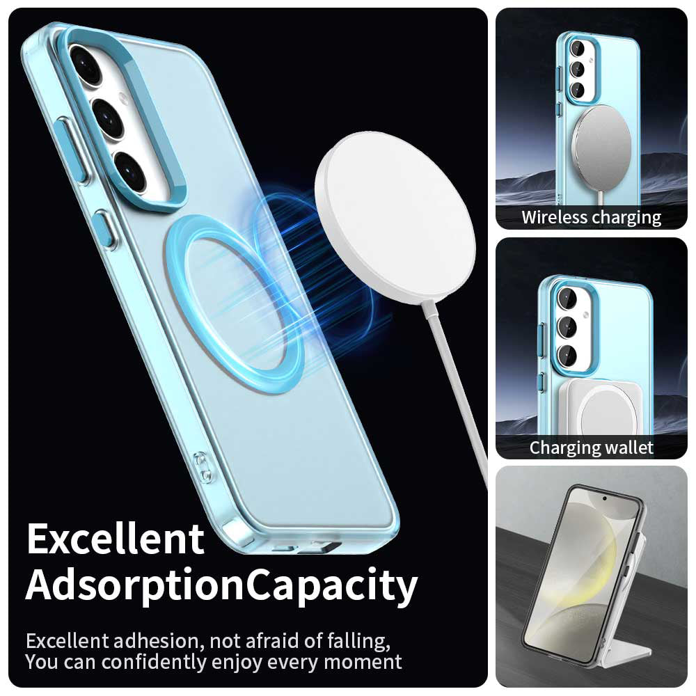 MagSafe-deksel for Samsung Galaxy S25 S931 / S24 S921, Techsuit, CandyCase, Blå