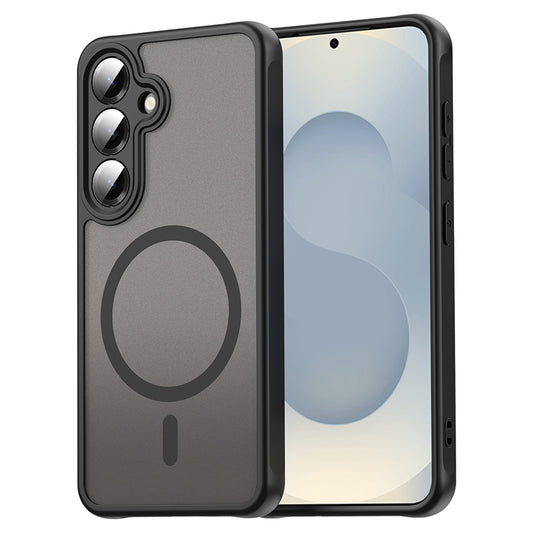 MagSafe-deksel for Samsung Galaxy S25 S931 / S24 S921, Techsuit, HaloFrost II (Big Lens Hole), Svart