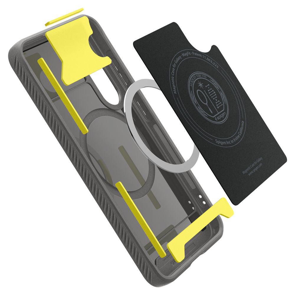 MagSafe-deksel for Samsung Galaxy S25 S931, Spigen, Rugged Armor, Grå ACS08999