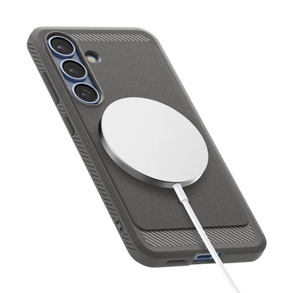 MagSafe-deksel for Samsung Galaxy S25 S931, Spigen, Rugged Armor, Grå ACS08999