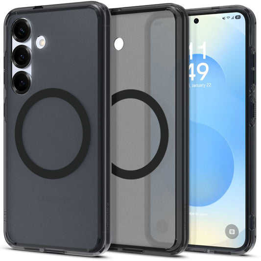 MagSafe-deksel for Samsung Galaxy S25 S931, Spigen, Ultra Hybrid, Satin Black