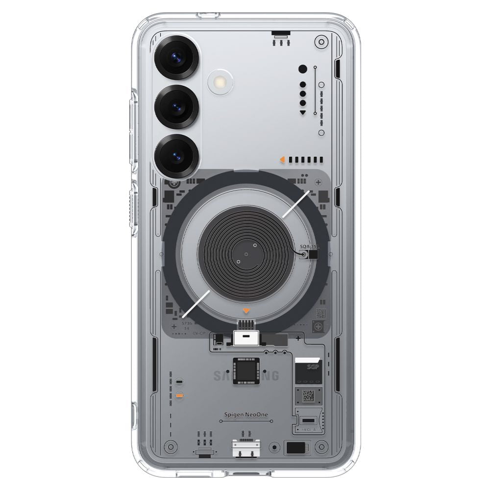 MagSafe-deksel for Samsung Galaxy S25 S931, Spigen, Ultra Hybrid Neo One, Gjennomsiktig