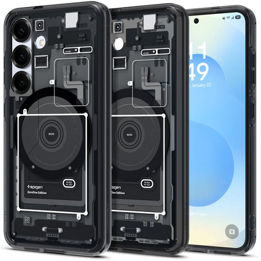 MagSafe-deksel for Samsung Galaxy S25 S931, Spigen, Ultra Hybrid Zero One, Svart ACS09003