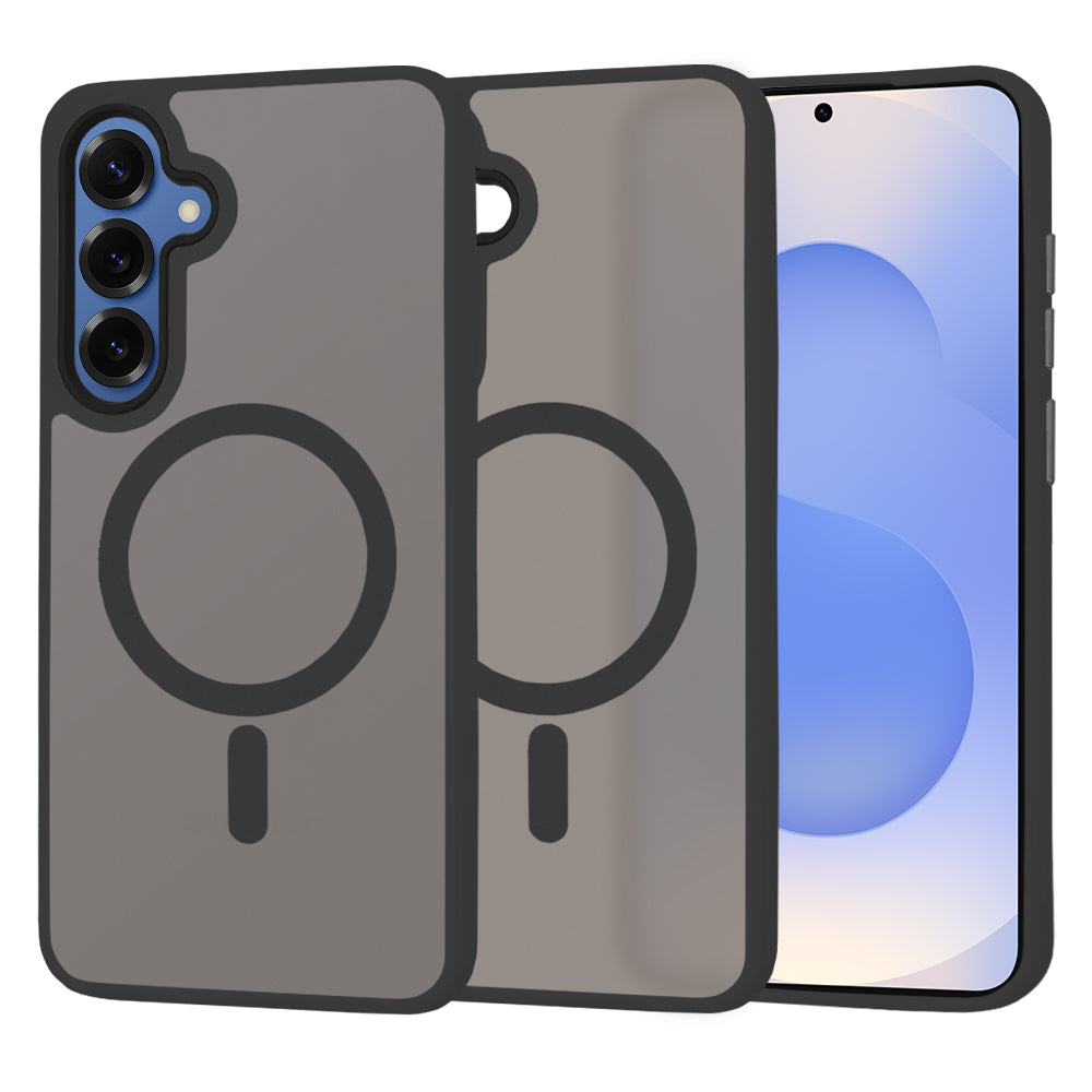 MagSafe-deksel for Samsung Galaxy S25 S931, Techsuit, HaloFrost, Svart