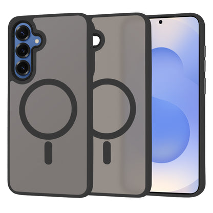 MagSafe-deksel for Samsung Galaxy S25 S931, Techsuit, HaloFrost, Svart