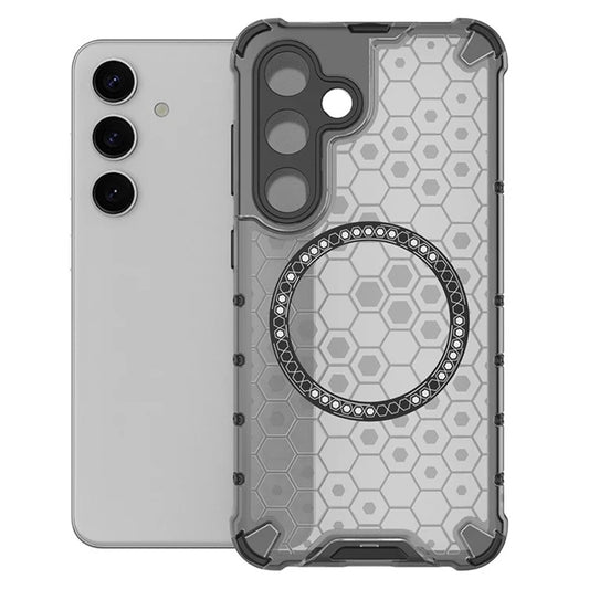 MagSafe-deksel for Samsung Galaxy S25 S931, Techsuit, HoneyComb Shield, svart
