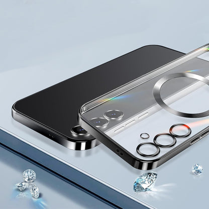 MagSafe-deksel for Samsung Galaxy S25 S931, Techsuit, Luxury Crystal, Mørk blå