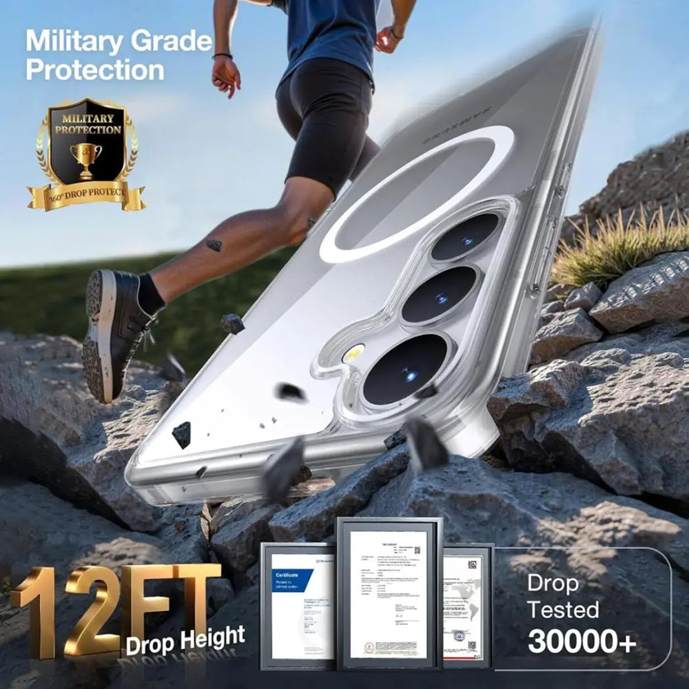 MagSafe-deksel for Samsung Galaxy S25 S931, Torras, Guardian, Svart