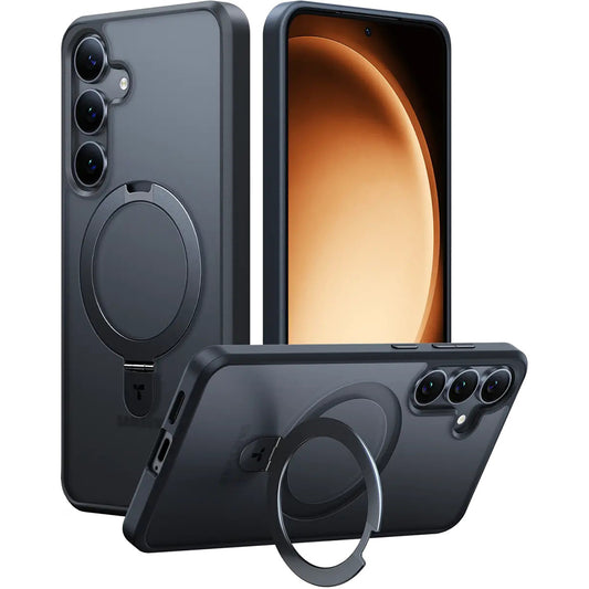 MagSafe-deksel for Samsung Galaxy S25 S931, Torras, Ostand, Svart