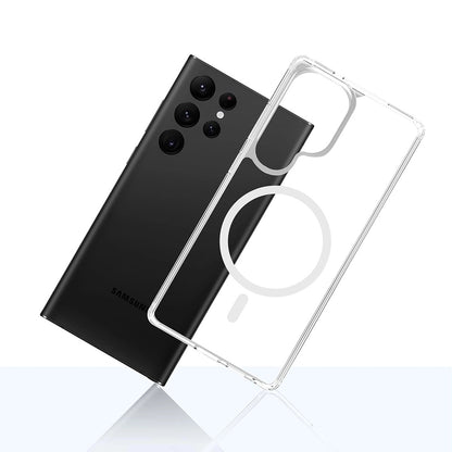 MagSafe-deksel for Samsung Galaxy S25 Ultra S938, 3MK, Armor MagCase, Transparent
