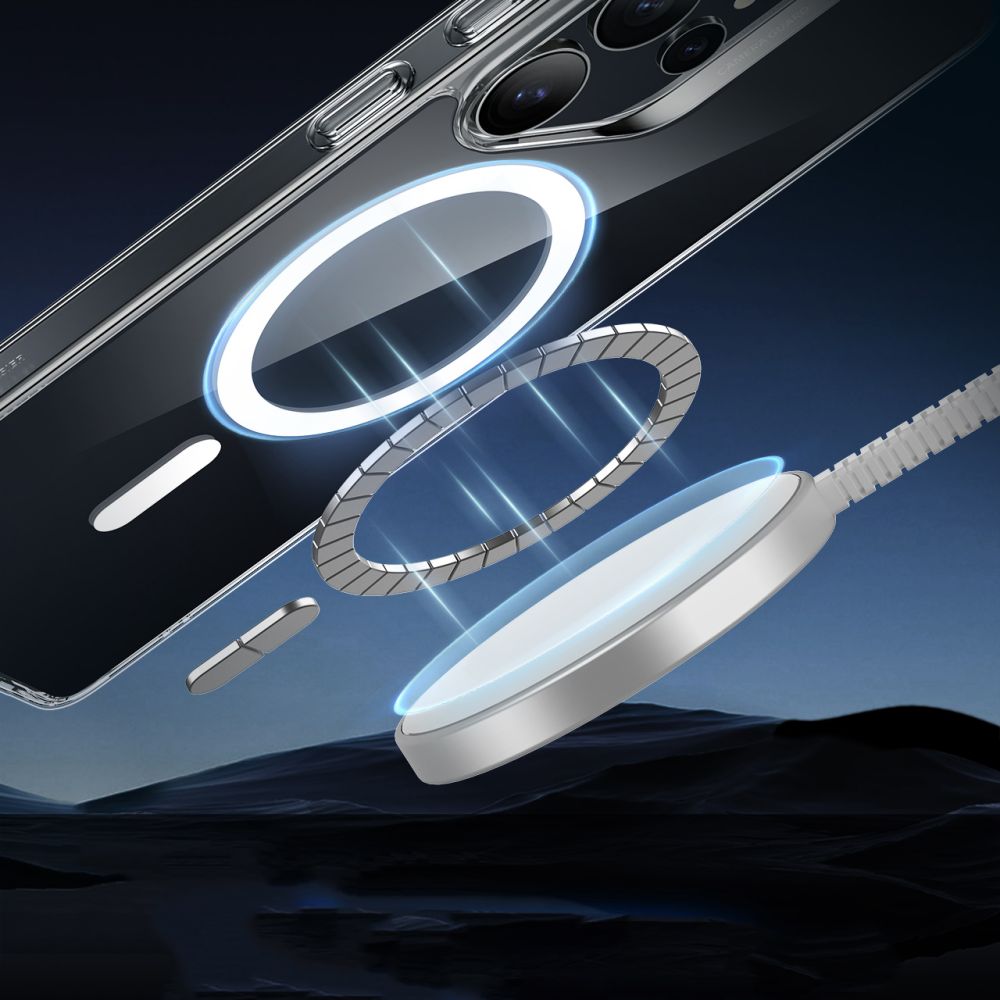 MagSafe-deksel for Samsung Galaxy S25 Ultra S938, ESR, Classic Hybrid, Gjennomsiktig