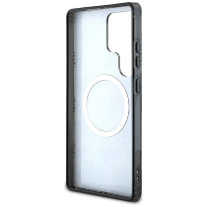 MagSafe-deksel for Samsung Galaxy S25 Ultra S938, Guess, IML Peony On 4G Background, Svart