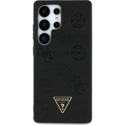 MagSafe-deksel for Samsung Galaxy S25 Ultra S938, Guess, Peony Grained Hot Stamp Triangle, Brun