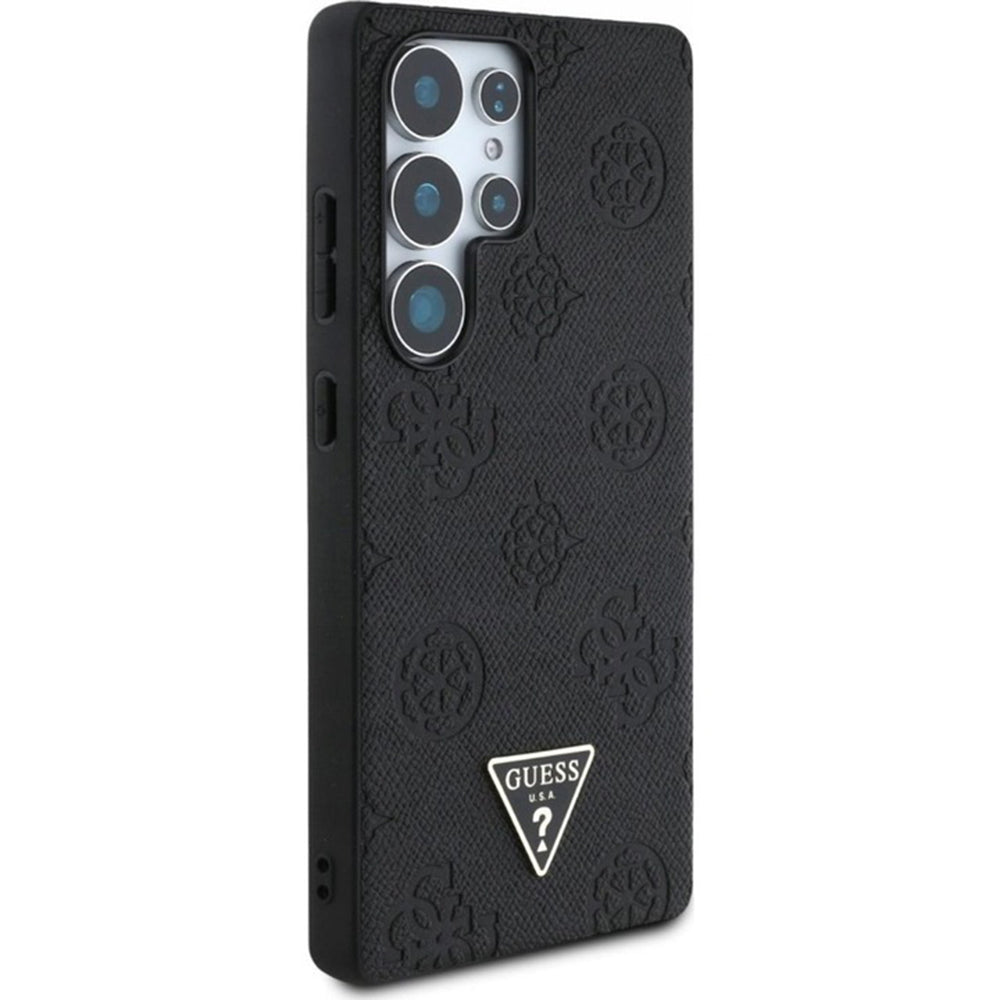 MagSafe-deksel for Samsung Galaxy S25 Ultra S938, Guess, Peony Grained Hot Stamp Triangle, Brun