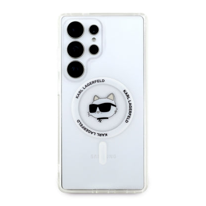 MagSafe-deksel for Samsung Galaxy S25 Ultra S938, Karl Lagerfeld, IML Choupette's Head, Hvit