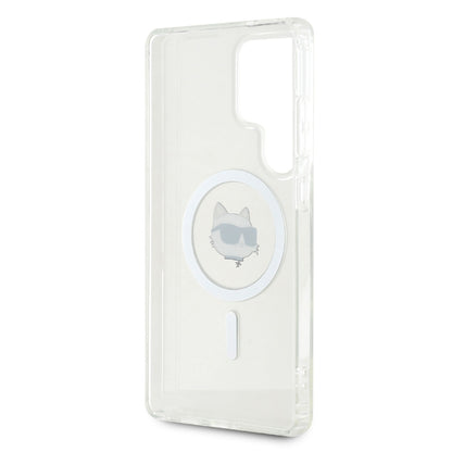 MagSafe-deksel for Samsung Galaxy S25 Ultra S938, Karl Lagerfeld, IML Choupette's Head, Hvit