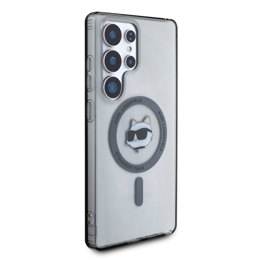 MagSafe-deksel for Samsung Galaxy S25 Ultra S938, Karl Lagerfeld, IML Choupette's Head, Svart