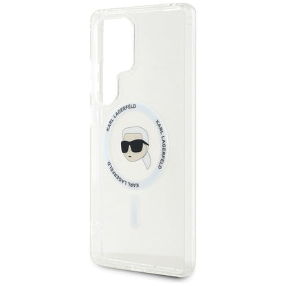 MagSafe-deksel for Samsung Galaxy S25 Ultra S938, Karl Lagerfeld, IML Karl's Head, Hvit