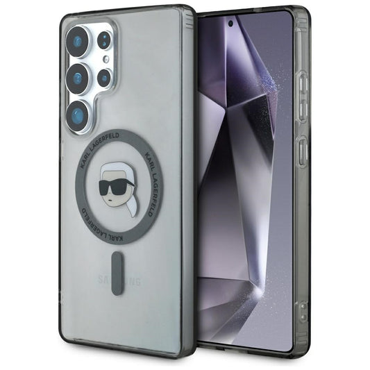 MagSafe-deksel for Samsung Galaxy S25 Ultra S938, Karl Lagerfeld, IML Karl's Head, Svart