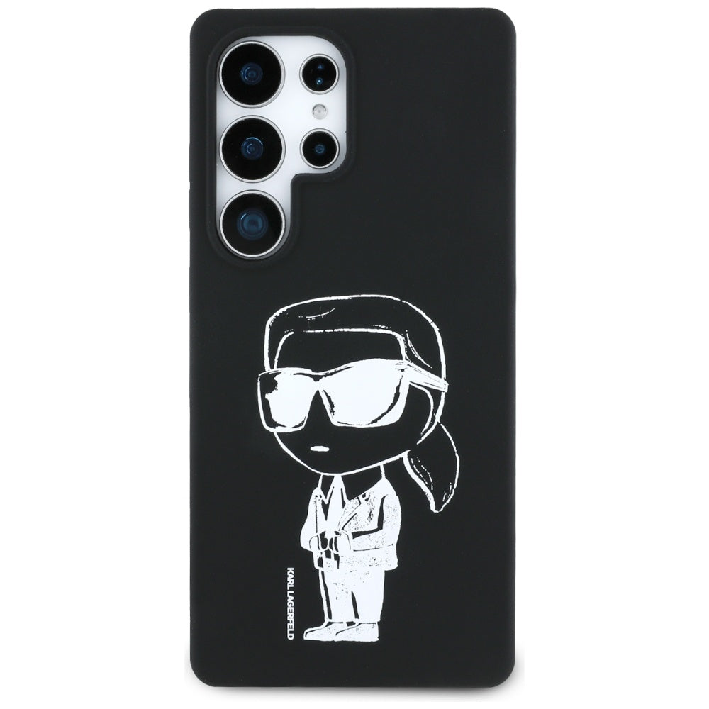 MagSafe-deksel for Samsung Galaxy S25 Ultra S938, Karl Lagerfeld, Silicone Graffiti, Svart