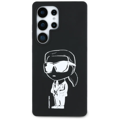 MagSafe-deksel for Samsung Galaxy S25 Ultra S938, Karl Lagerfeld, Silicone Graffiti, Svart