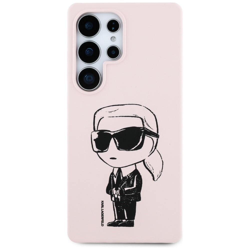 MagSafe-deksel for Samsung Galaxy S25 Ultra S938, Karl Lagerfeld, Silicone Graffiti, Rosa
