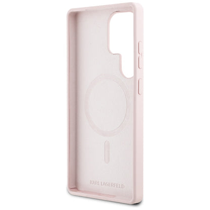 MagSafe-deksel for Samsung Galaxy S25 Ultra S938, Karl Lagerfeld, Silicone Graffiti, Rosa