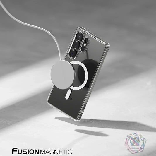 MagSafe-deksel for Samsung Galaxy S25 Ultra S938, Ringke, Fusion, Matt Transparent